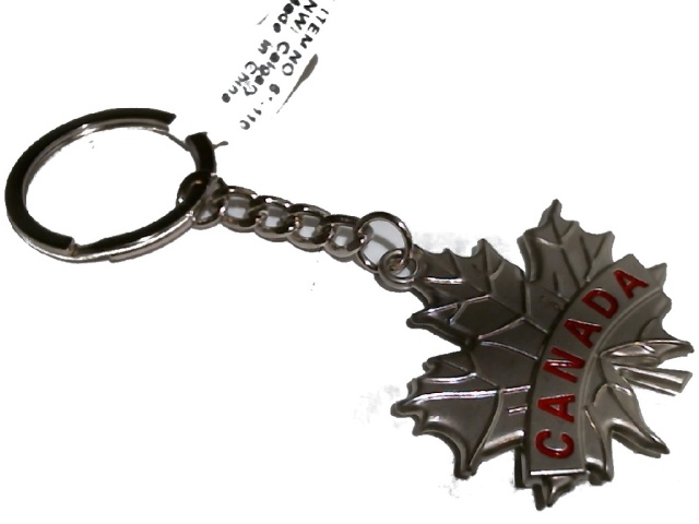 Keychain Canada Maple Shaped