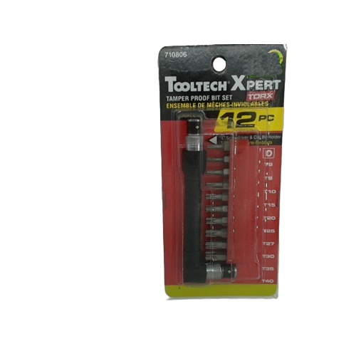Torx Tamper Proof Bits 12 Pc