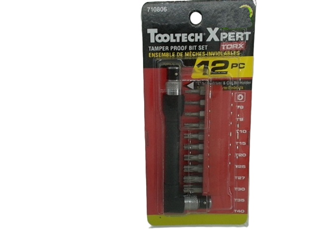 Torx Tamper Proof Bits 12 Pc