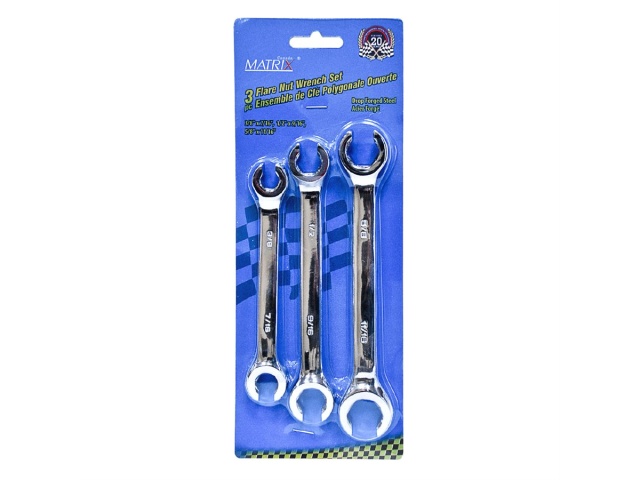 Flare Wrench Set Metric 3 Pc