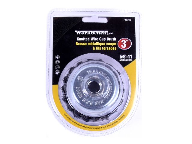 Knotted Cup Brush 3 x 5/8\