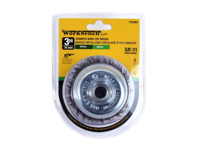 Wire Cup Brush 3 x 5/8\