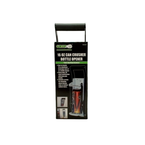 16oz. Can Crusher Bottler Opener Grip
