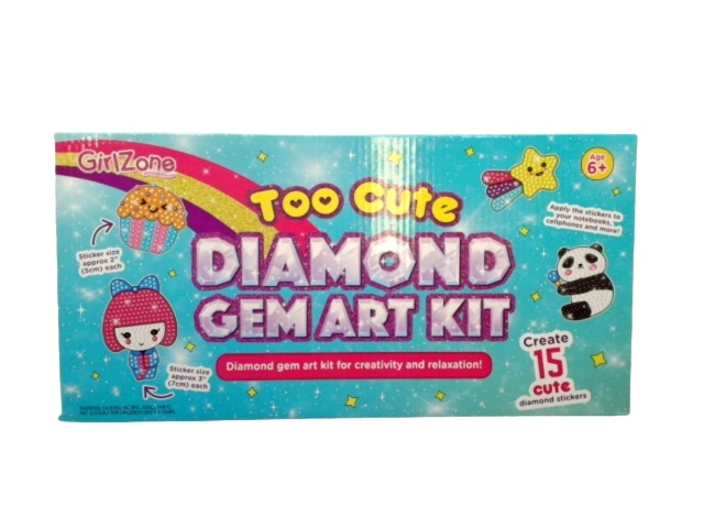 Too Cute Diamond Gem Art Kit Girlzone