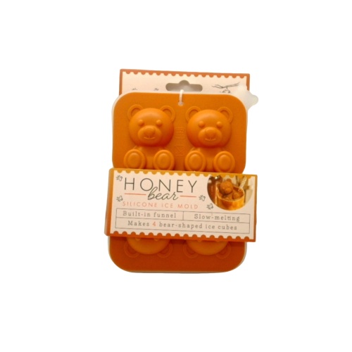 Silicone Ice Mold Honey Bear W/funnel