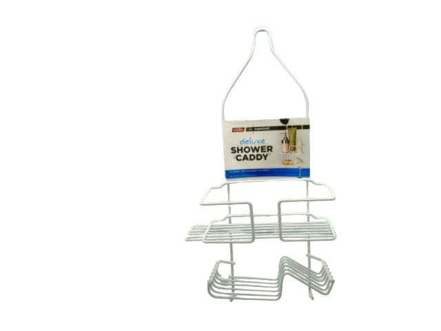Deluxe Shower Caddy White Grayline