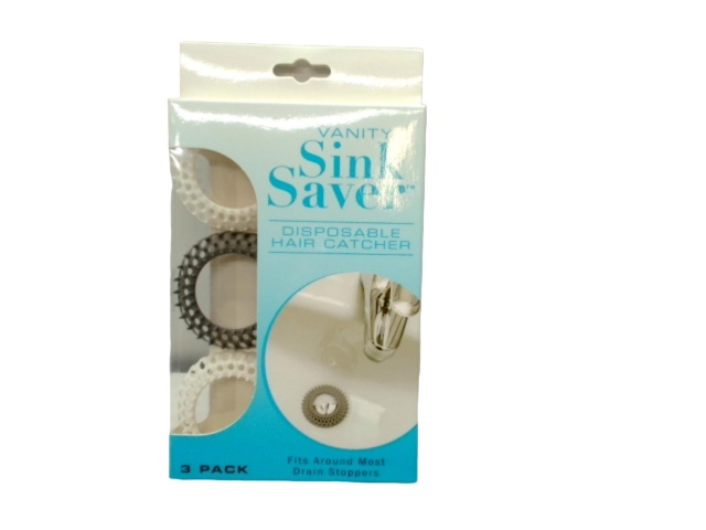 Vanity Sink Saver 3pk. Disposable Hair Catcher