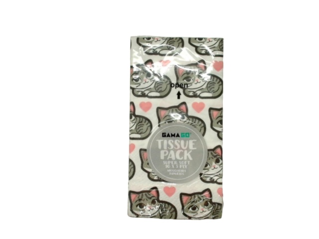 Super Soft Tissue Pack Kittens 3 Ply 10 Tissues (or 3/$1.99)