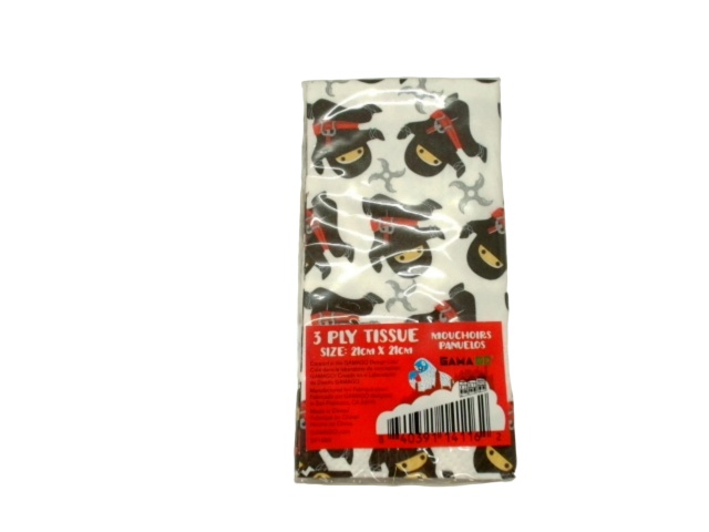 Super Soft Tissue Pack Ninjas 3 Ply 10 Tissues (or 3/$1.99)
