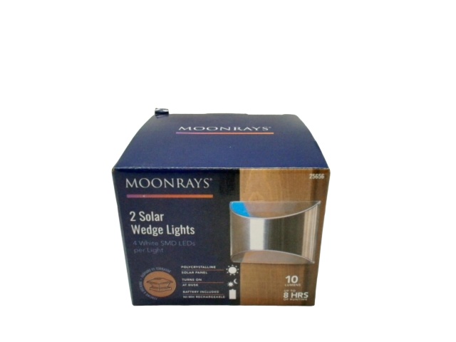 2 Solar Wedge Light 4 White Leds Per Light Moonrays