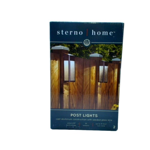 Post Lights Cast Aluminum 2pk. Sterno Home