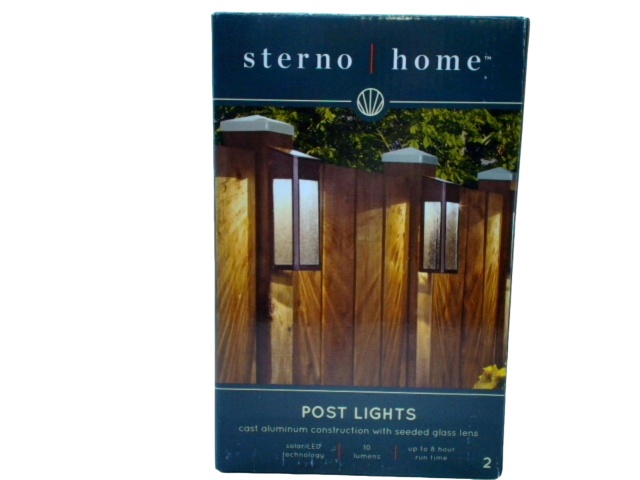 Post Lights Cast Aluminum 2pk. Sterno Home