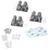 Storage Grippers Set Of 3 Up To 10lbs For Brooms & Mops