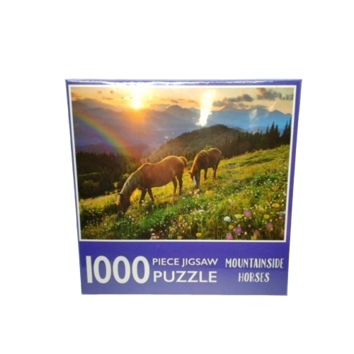 Jigsaw Puzzle 1000pc. Mountainside Horses
