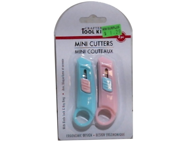 Mini Cutters 2 pc. w/Lock and Key Ring