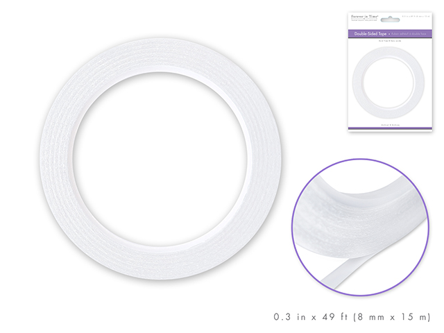 Scrapbook Tape: 8mm Double-Side Adhesive x15m...