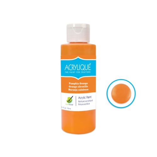 Acrylic Paint 060 PUMPKIN ORANGE 4oz Acrylique