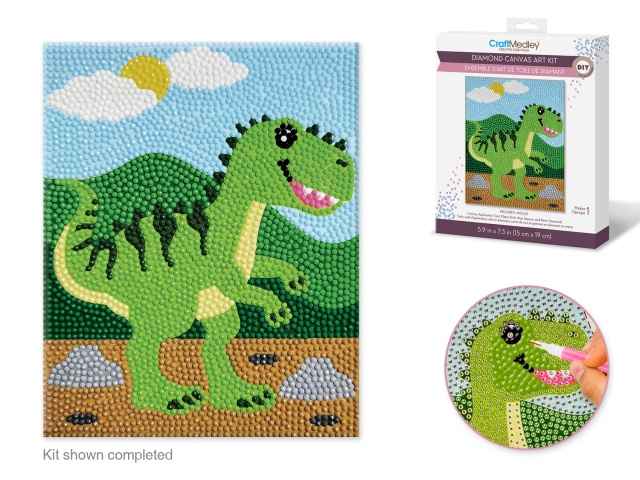 Diamond Painting Kit DIY C) T-Rex