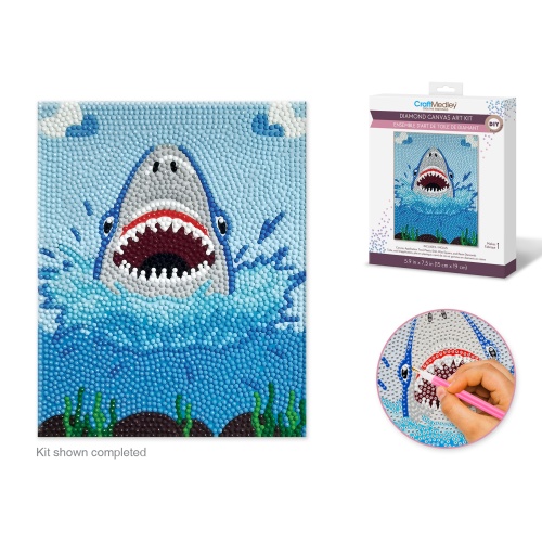 Diamond Painting Kit DIY D) Shark!