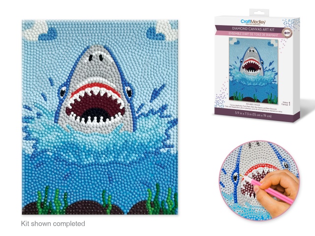 Diamond Painting Kit DIY D) Shark!