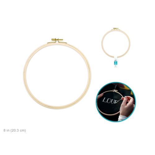 Embroidery Hoop 8 w/Brass Clamp