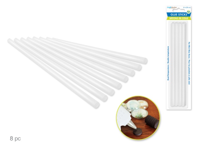 Glue Sticks 8pk 8 Dual Temp\