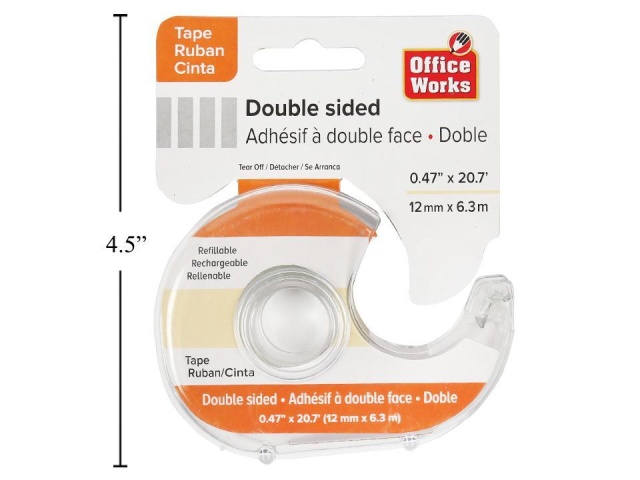 Tape Double Sided 12mm x 6.3m