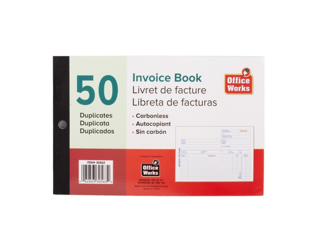 Invoice Book 50 Duplicate Office Works