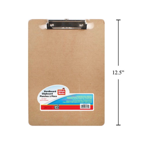 Clipboard wooden 9.25x12.5