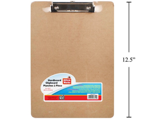 Clipboard wooden 9.25x12.5