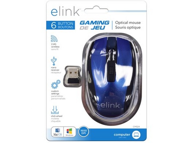 Mouse Wireless 1600 DPI 2.4G