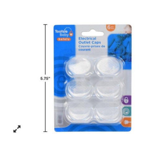electrical outlet caps 6 piece Tootsie Baby