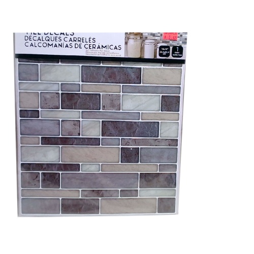 Wall Decal square/re-tile, Greys..10x10 iDesign