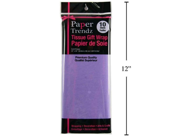 Tissue Paper Wrapping Lavender 10 sheets 20x26 50.8x66cm