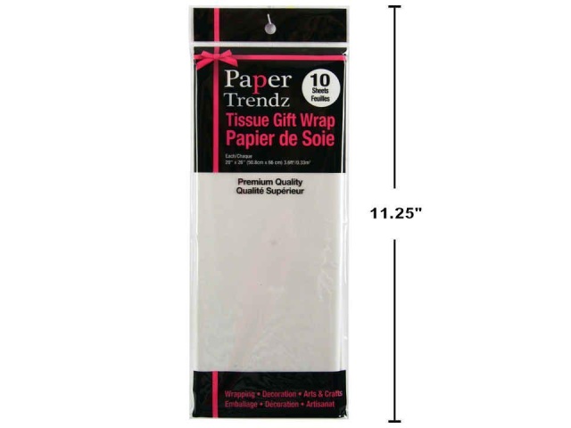 Tissue Paper Wrapping White 10 sheets 20x26 50.8x66cm