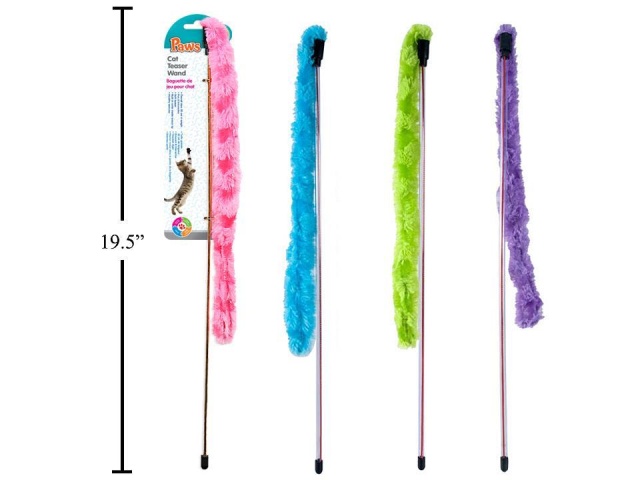 Cat Teaser Wand, 4 colours Paws