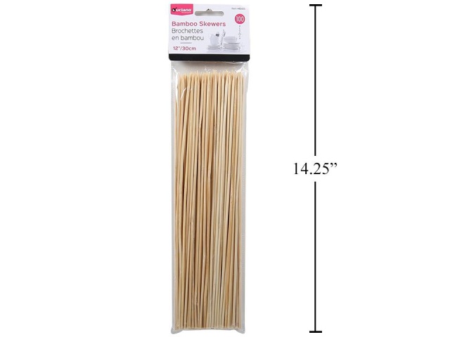 Bamboo Skewers 100-pc 12 Luciano\