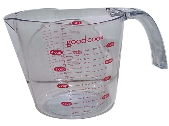 Measuring Cup Heavy Duty Plastic 4 cup