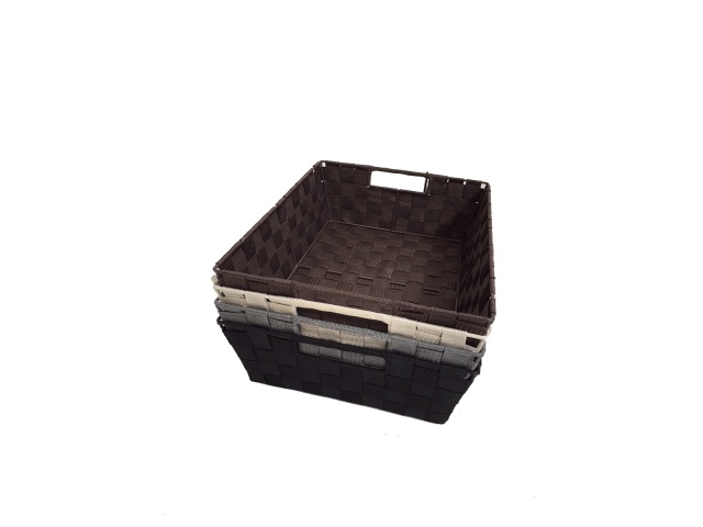 nylon storage basket - large shallow Assorted