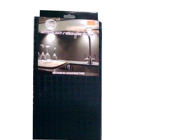 Drying Mat Microfibre Black 15x20\