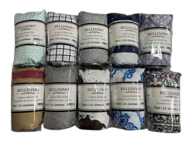Sheet Set Solid 2PC Economy / Printed Twin