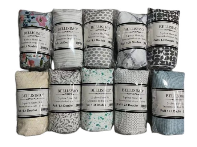 Sheet Set Solid 3PC Economy / Printed Full / Double