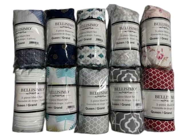 Sheet Set Solid 3PC Economy / Printed Queen