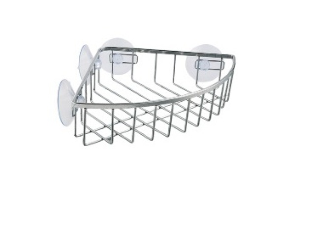 corner shelf Chrome with suction