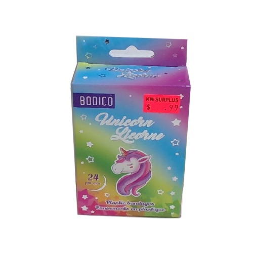Bandages 24pc Unicorn Bodico