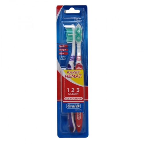 Toothbrush Soft 2pk All Rounder Oral-b