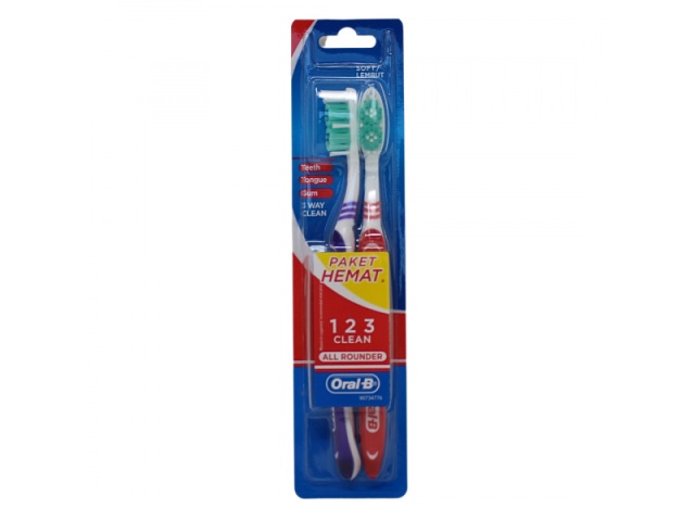 Toothbrush Soft 2pk All Rounder Oral-b