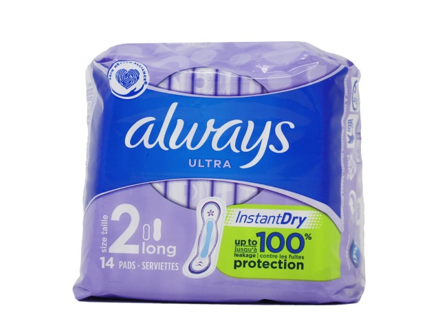 Women\'s Pads Ultra 14pk Size2 Long Always