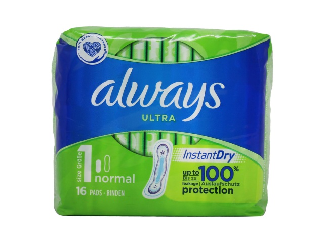 Women\'s Pads Ultra 16pk Size1 Normal Always