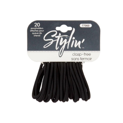 Ponyholder 20-PC Basic Black Stylin